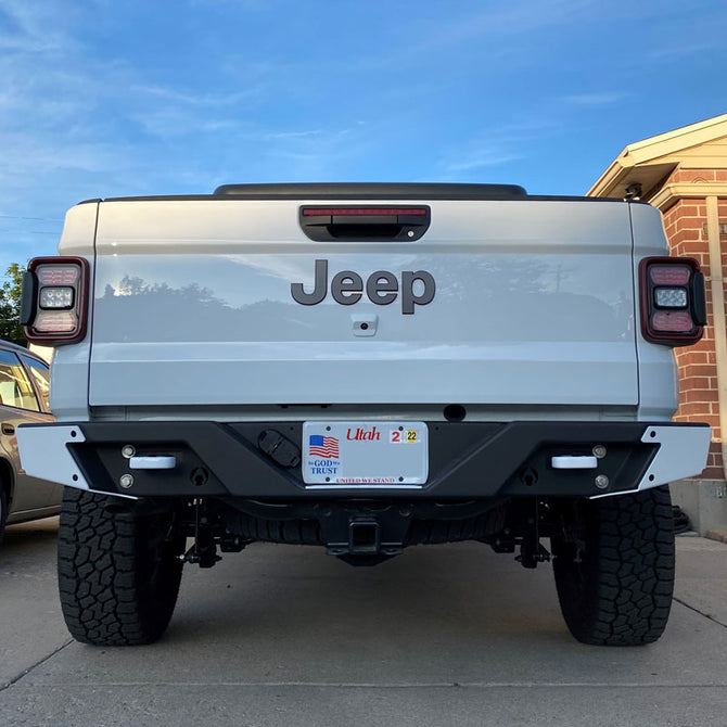 Artec Industries Bumper Guard JT Rear Bumper Aluminum Corner Skids Artec Industries - JT0011