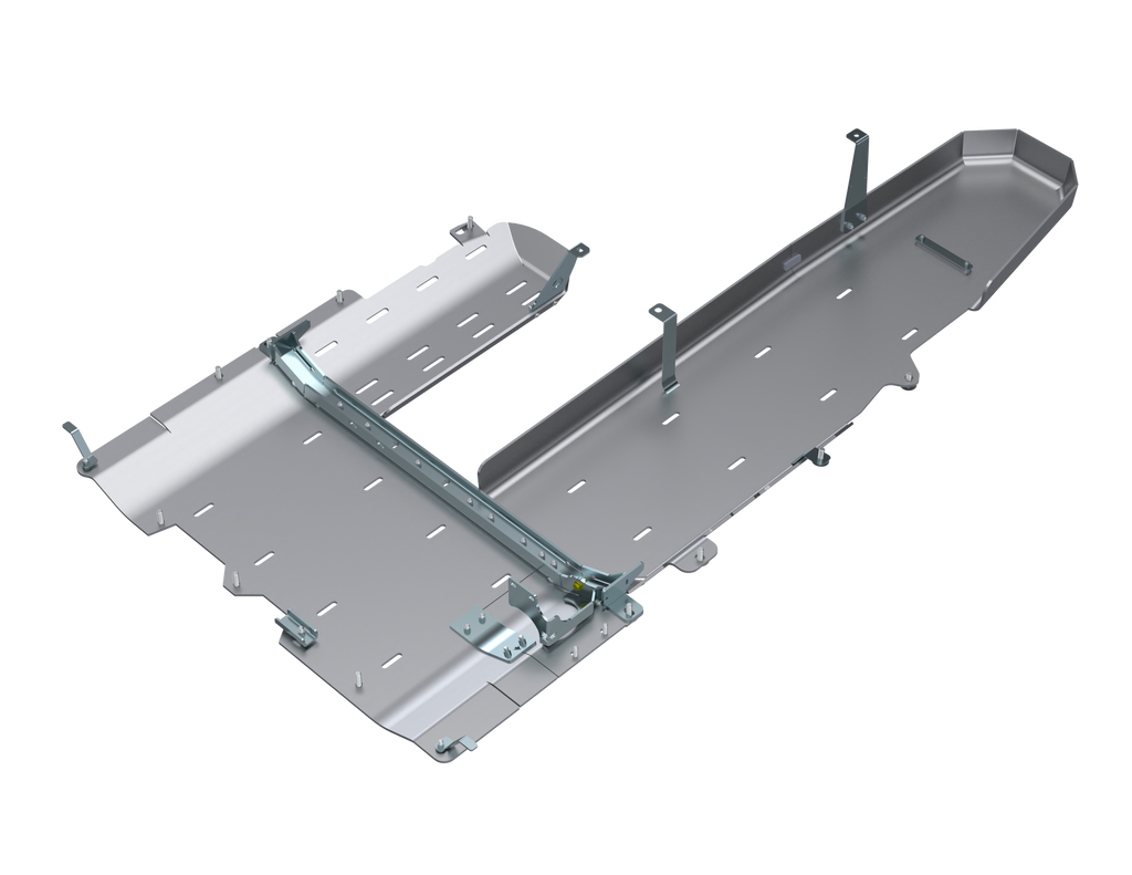 Artec Industries Transfer Skid Plate Armor JT Gladiator T-Case/Fuel Skid/ DPF Only -  3.0L Diesel Aluminum Artec Industries - JT4139