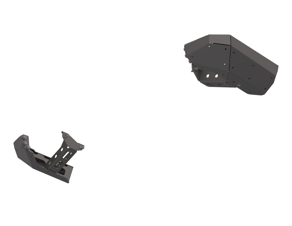 07-Up Jeep Wranger/Gladiator High Clearance Rear Bumper Corner Pods Boatside Cut Powdercoat Steel