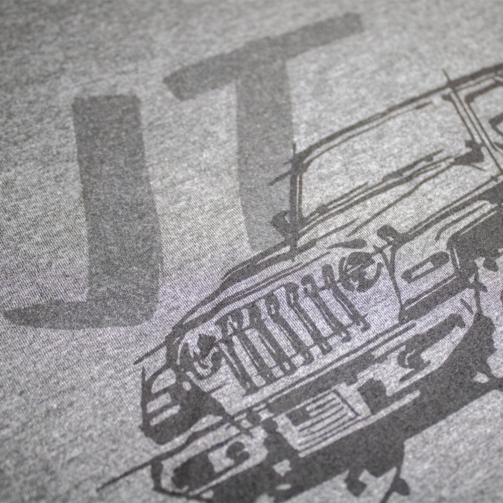 Mens T-Shirt Jeep® JT Gladiator - LDD Series - Triblend Charcoal
