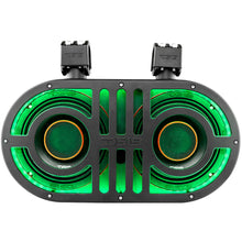 Load image into Gallery viewer, Dual 8" Marine and Powersports PRO Roll Cage Sound Bar System with Built in LED RGB Lights 500 Watts Rms ( 2 x PRO-HY8.4B Included)