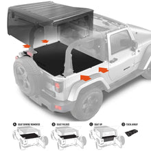 Load image into Gallery viewer, Jeep Wrangler JK 2DR Cargo Cover (2007-2018)