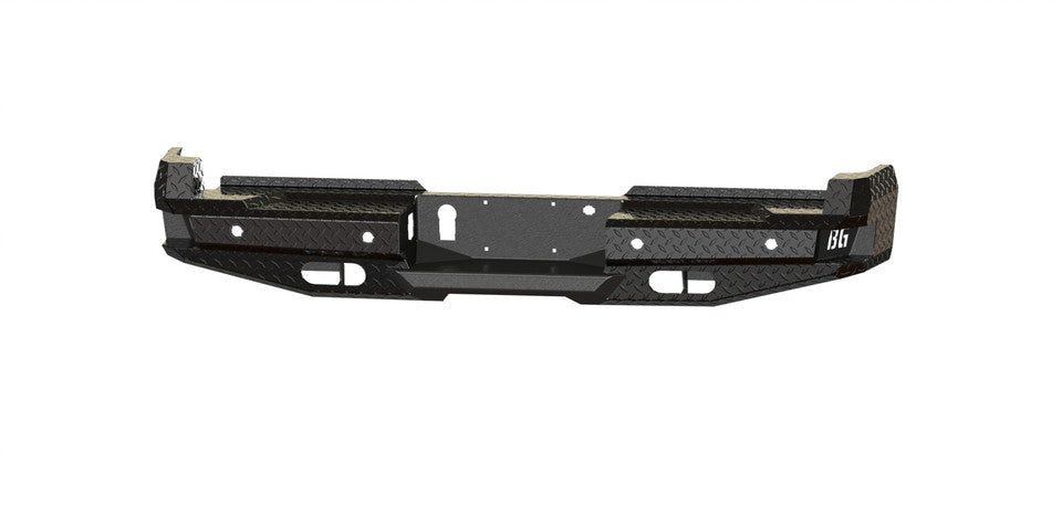 FT Rear Bumper For 2023-2026 Ford F250/350 Superduty Sensor Cutouts Gloss Black Powdercoat Bodyguard Bumpers
