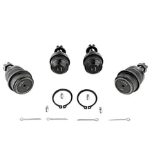 Load image into Gallery viewer, Apex Chassis Heavy Duty Ball Joint Kit Fits: 07-18 Jeep Wrangler JK  99-04 Jeep Grand Cherokee Includes: 2 Upper &amp; 2 Lower