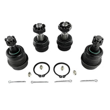 Load image into Gallery viewer, Apex Chassis Heavy Duty Ball Joint Kit Fits: 90-01 Jeep Cherokee 90-92 Jeep Comanche 93-98 Jeep Grand Cherokee 97-06 Jeep Wrangler TJ 87-95 Jeep Wrangler YJ Includes: 2 Upper &amp; 2 Lower