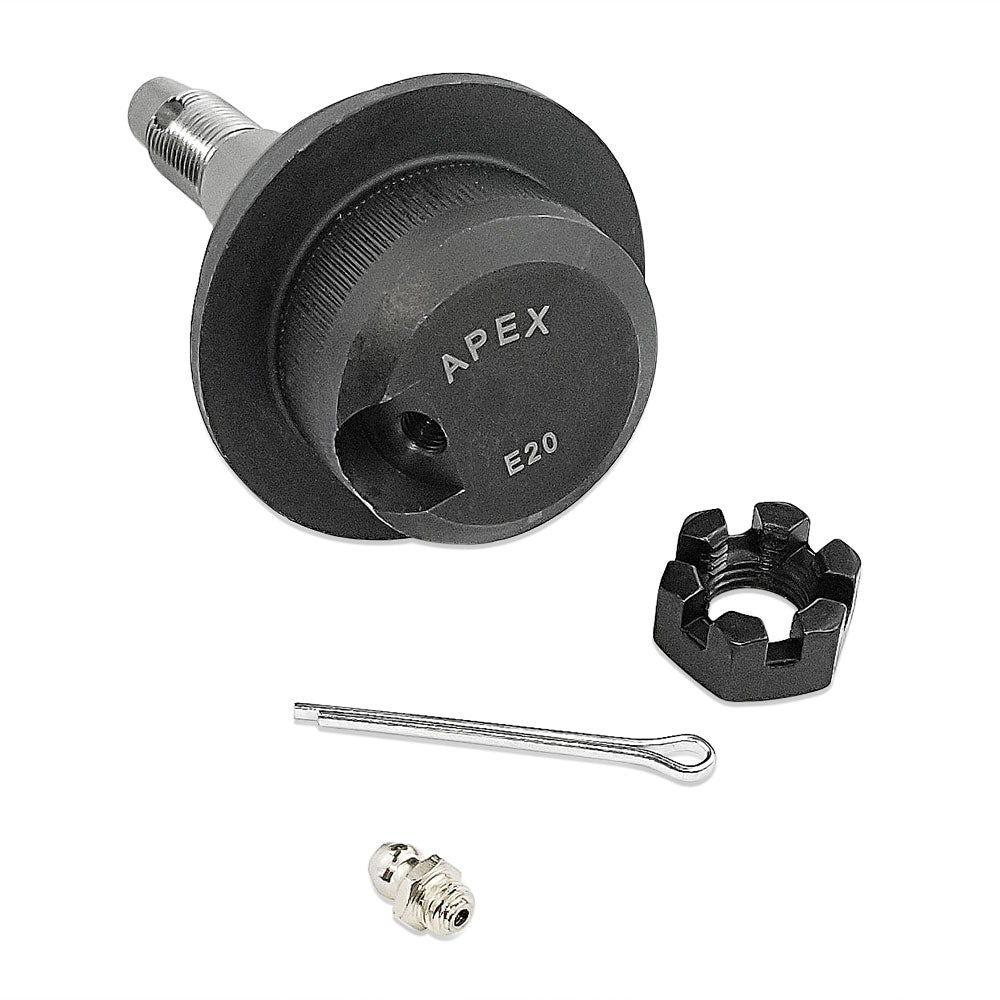 Apex Chassis Heavy Duty Knurled Ball Joint Kit 19-22 Jeep Gladiator JT 18-22 Jeep Wrangler JL/JLU Rubicon Mohave Sahara Sport Includes: 2 Upper and 2 Lower Apex Chassis