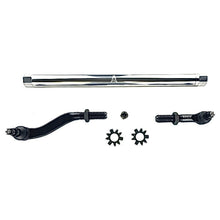 Load image into Gallery viewer, Apex Chassis Heavy Duty 2.5 Ton Flipped Drag Link Assembly in Polished Aluminum Fits: 19-22 Jeep Gladiator JT 18-22 Jeep Wrangler JL. Note: This FLIP kit fits Dana 44 &amp; Dana 30 axles with a lift exceeding 4.5 inches. Requires drilling the knuckle.