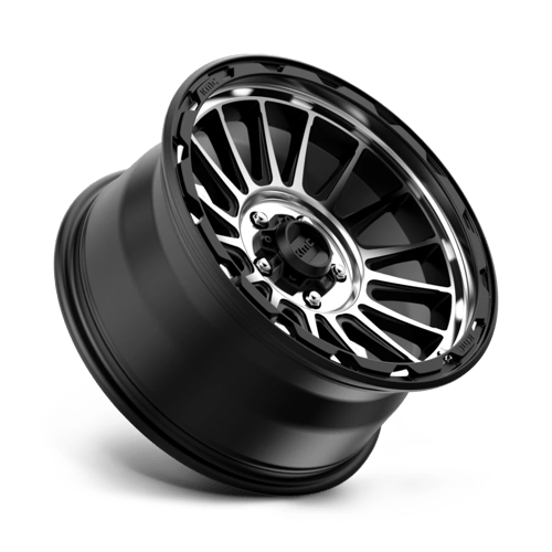 KM542 18X9 5X5.0 S-BLK MACH 00MM
