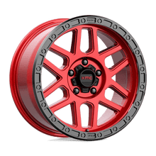 Load image into Gallery viewer, KM544 17X9 5X5.0 C-RED BLK-LP 18MM