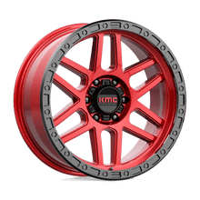Load image into Gallery viewer, KM544 17X8.5 6X5.5 C-RED BLK-LP 00MM
