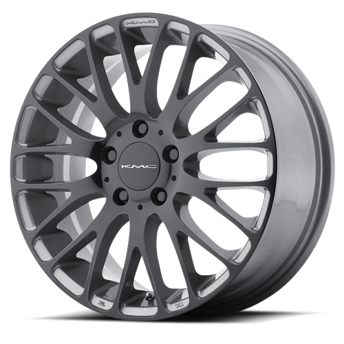 KM693 20X8.5 5X120 GRAY W BLACK 40MM
