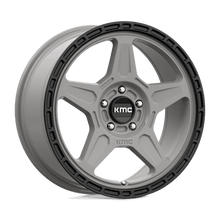 Load image into Gallery viewer, KM721 18X8 5X4.25 S-GRAY BLK LP 38MM