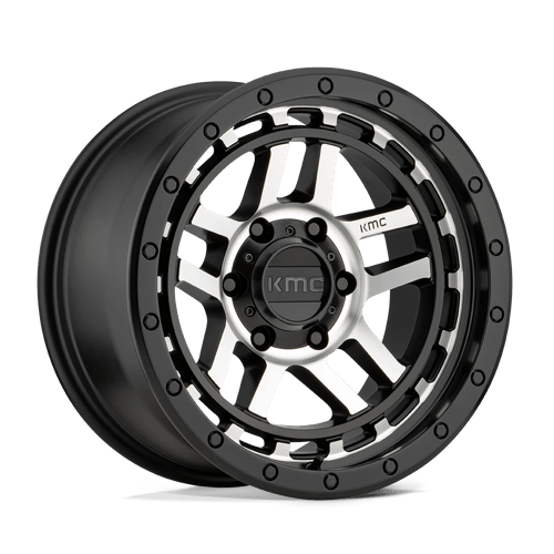 KM540 17X8.5 6X4.5 S-BLK MACH 18 CB 66.1