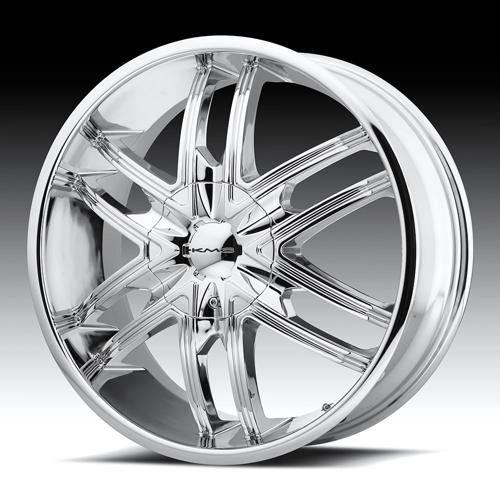 KM678 SPLINTER 24X9.5 5X4.5/4.75 CHR +15