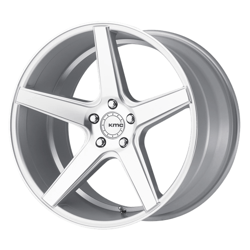 KM685 22X10.5 5X120 SLV/MACH FACE 28MM