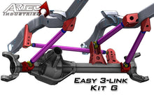 Load image into Gallery viewer, Easy 3 Link Kit G Adjustable Upper link Yes Outside Frame Centered Front Passenger Rear Driver Artec Industries