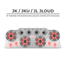 Load image into Gallery viewer, DS18 J-LOUD Jeep Wrangler JK/JKU/JL Loaded Sound Bar System, Black / White