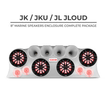 Load image into Gallery viewer, DS18 J-LOUD Jeep Wrangler JK/JKU/JL Loaded Sound Bar System, Black / White