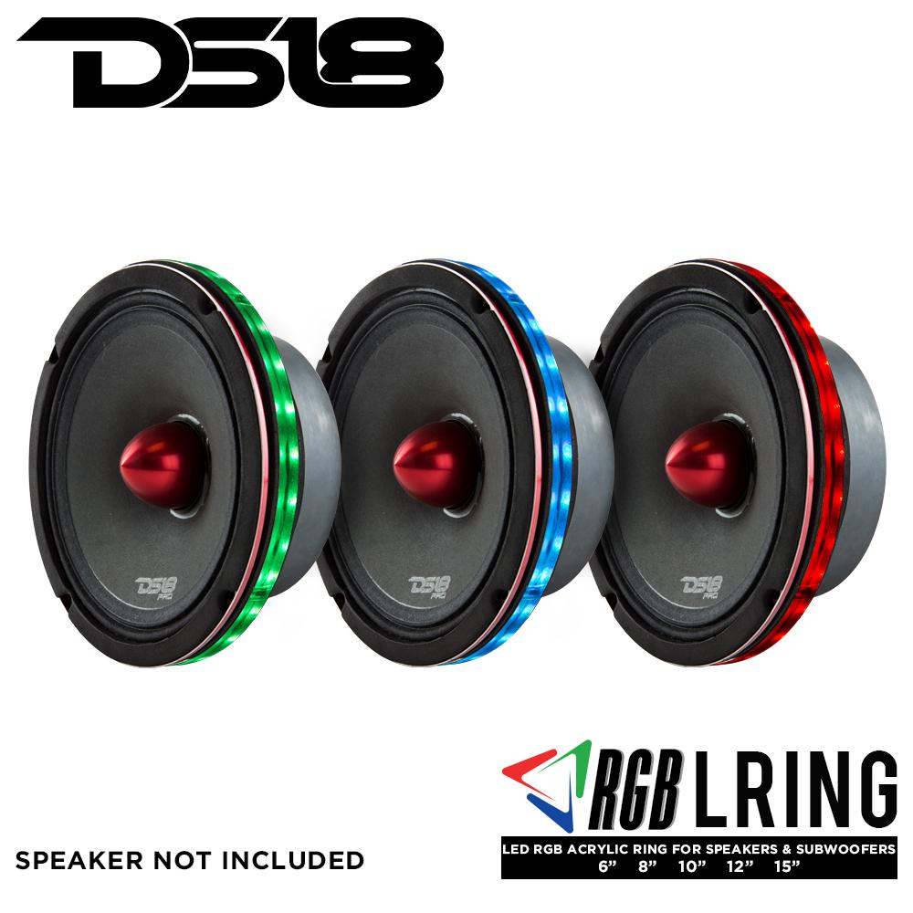 DS18 Speaker Rings Vision 12 Inch RGB LED Ring for Speaker and Subwoofers DS18 - LRING12