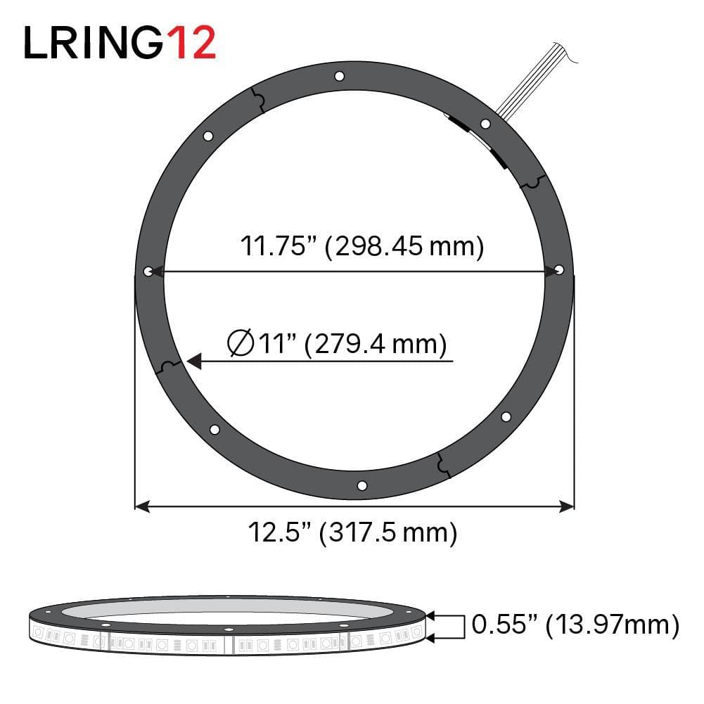 Vision 12 Inch RGB LED Ring for Speaker and Subwoofers DS18