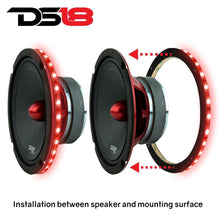 Load image into Gallery viewer, DS18 Speaker Rings Vision 15 Inch RGB LED Ring for Speaker and Subwoofers DS18 - LRING15