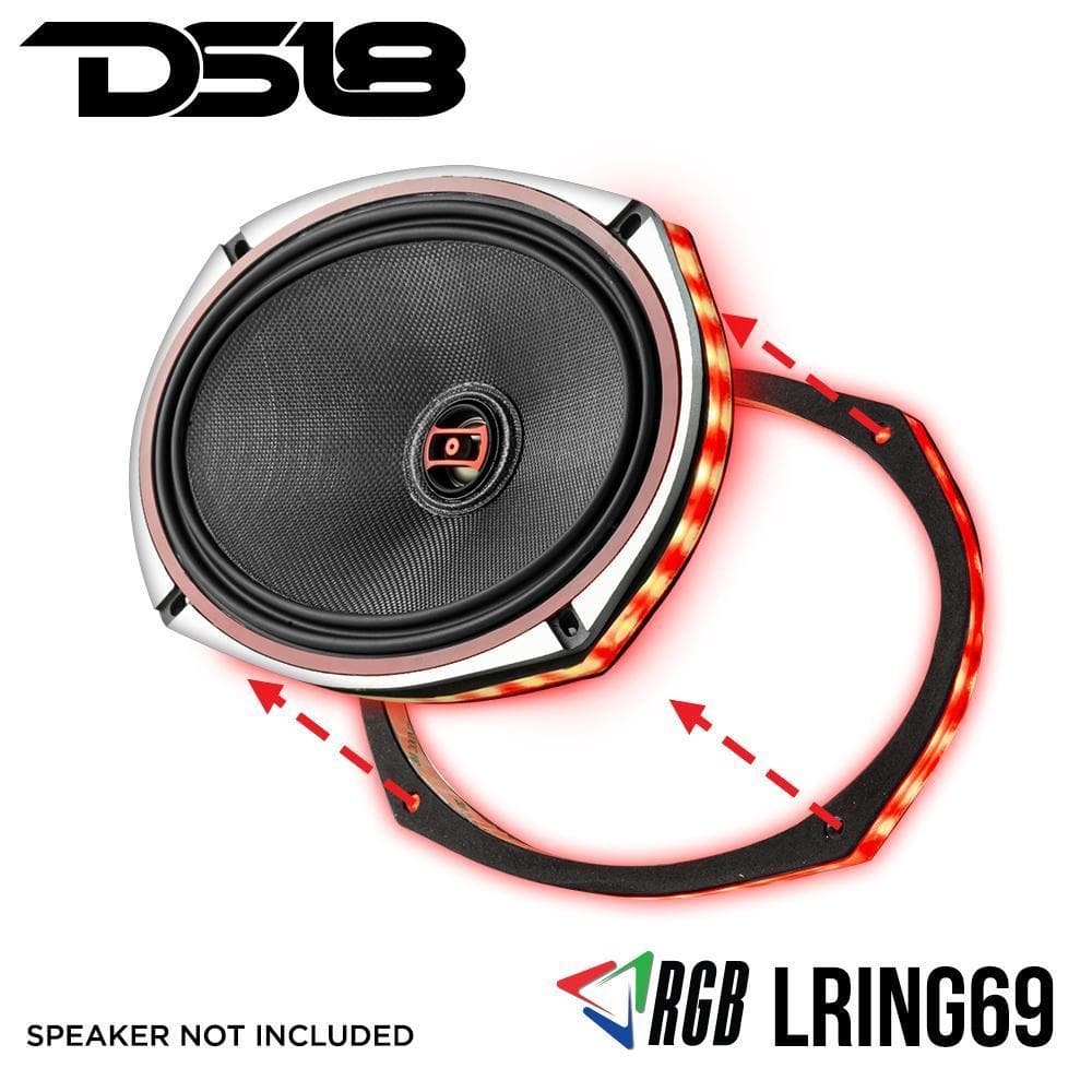 DS18 Speaker Rings Vision 6x9 RGB LED Ring for Speaker and Subwoofers DS18 - LRING69