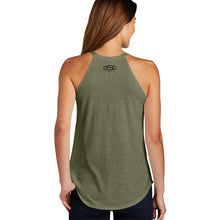 Load image into Gallery viewer, Ladies Rocker Tank Top Jeep® Life - Military Green Triblend