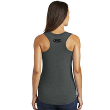Load image into Gallery viewer, Ladies Tank Top RAM Stacked Logo - Heather Black Triblend