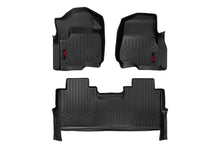 Load image into Gallery viewer, Heavy Duty Floor Mats Front/Rear-17-20 Ford Super Duty Crew Cab Bucket Seats Rough Country