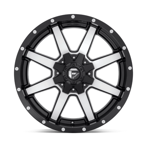 Fuel Off-Road Wheel D537 20X9 8X6.5 MT-BLK-MACH 01MM - D53720908250