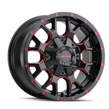 Load image into Gallery viewer, WARRIOR (8015) GLOSS BLACK MILLED PRISM RED