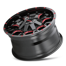 Load image into Gallery viewer, WARRIOR (8015) GLOSS BLACK MILLED PRISM RED