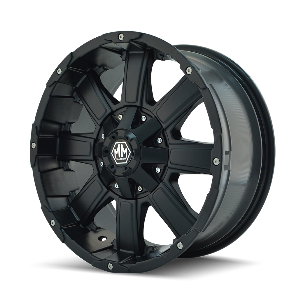 Mayhem WHEELS MAYHEM CHAOS 8030 MATTE BLACK 18X9 5-127/5-135 -12MM 87MM - 8030-8953MB - Mayhem