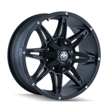 Load image into Gallery viewer, Mayhem WHEELS MAYHEM RAMPAGE 8090 MATTE BLACK 20X9 8-180 18MM 124.1MM - 8090-2978MB18 - Mayhem