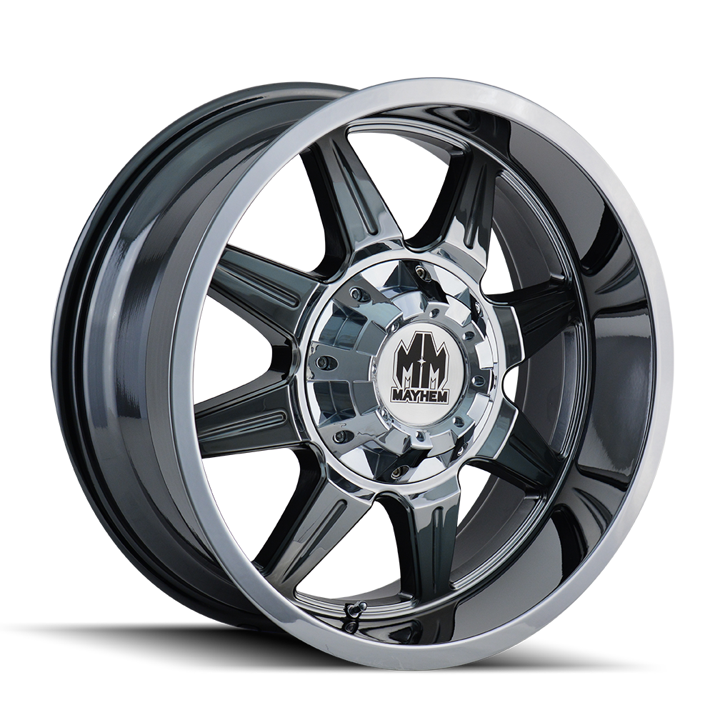 Mayhem WHEELS MAYHEM MONSTIR 8100 CHROME 20X10 5-127/5-139.7 -12MM 87MM - 8100-2152C - Mayhem