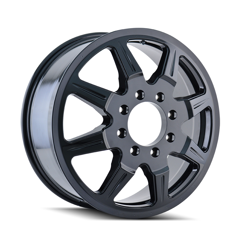 Mayhem WHEELS MAYHEM MONSTIR 8101 FRONT GLOSS BLACK MILLED 20X8.25 8-165.1 127MM 116.7MM - 8101-2881MF116 - Mayhem