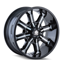 Load image into Gallery viewer, Mayhem WHEELS MAYHEM BEAST 8102 GLOSS BLACK MILLED 17X9 5-114.3/5-127 18MM 87MM - 8102-7956M18 - Mayhem