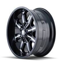 Load image into Gallery viewer, Mayhem WHEELS MAYHEM BEAST 8102 GLOSS BLACK MILLED 17X9 5-114.3/5-127 18MM 87MM - 8102-7956M18 - Mayhem