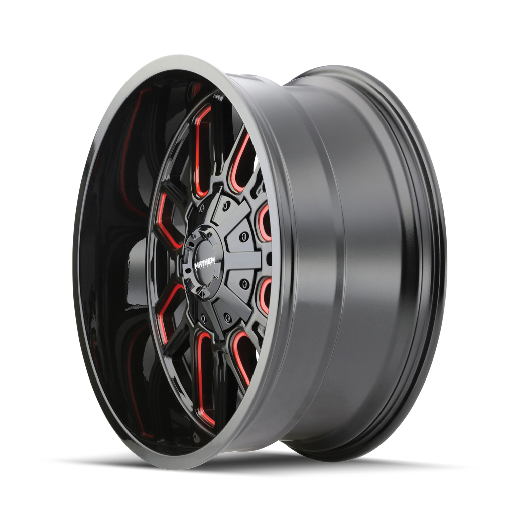 COGENT (8107) GLOSS BLACK MILLED PRISM RED