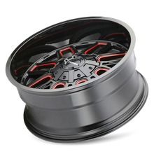 Load image into Gallery viewer, COGENT (8107) GLOSS BLACK MILLED PRISM RED