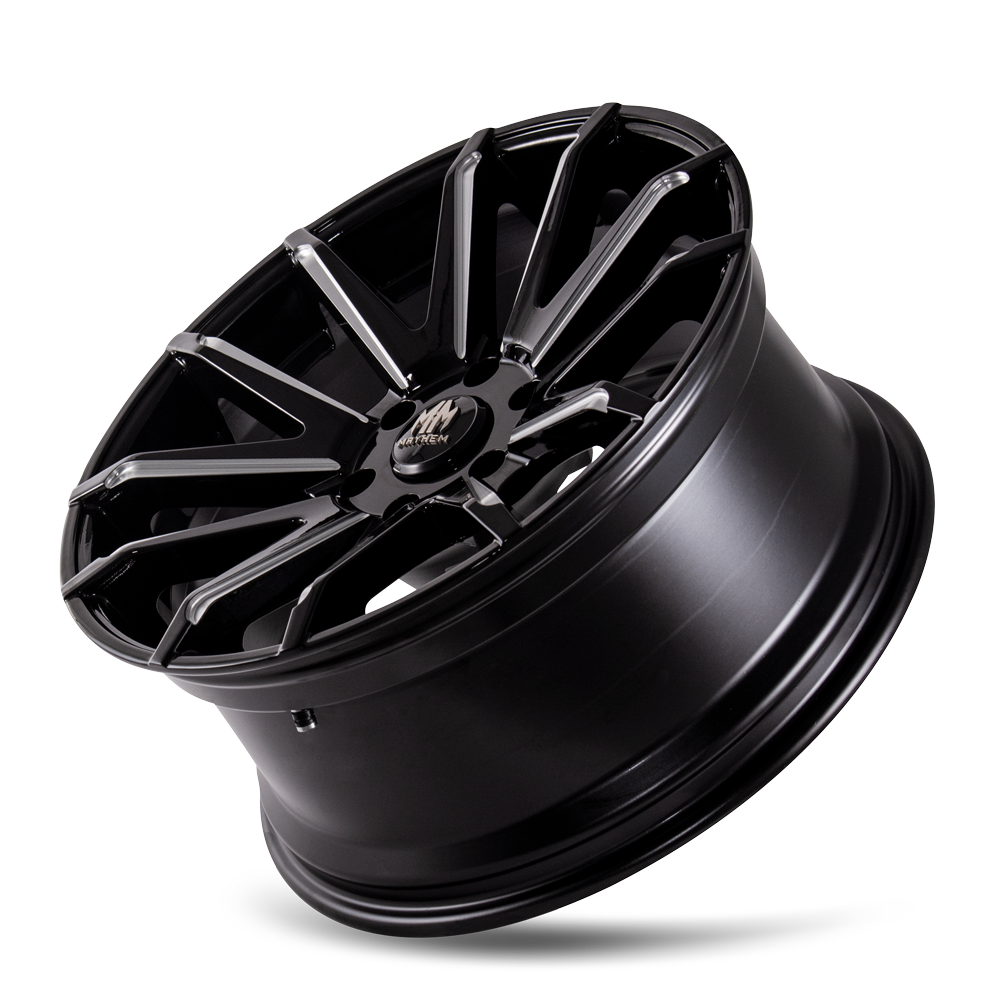 Mayhem WHEELS MAYHEM CROSSFIRE 8109 GLOSS BLACK MILLED 22X9.5 6-135 25MM 87.1MM - 8109-22936BM25 - Mayhem
