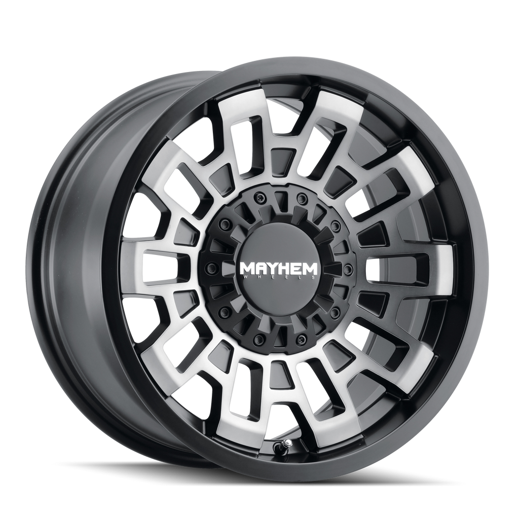 Mayhem WHEELS MAYHEM CORTEX 8113 MATTE BLACK W/MACHINED DART TINT 20X10 5-139.7/5-150 -19MM 110MM - 8113-2197TM - Mayhem