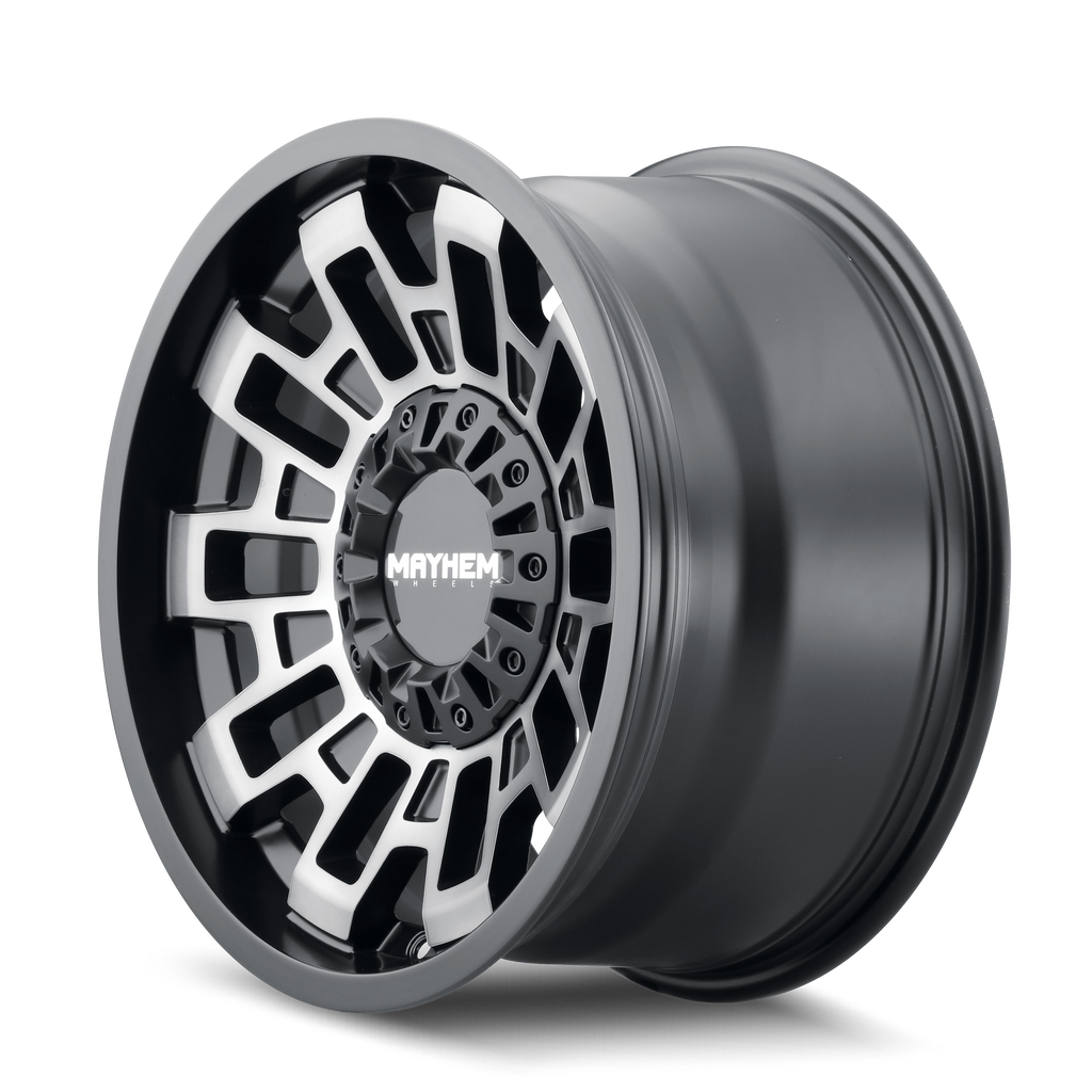 Mayhem WHEELS MAYHEM CORTEX 8113 MATTE BLACK W/MACHINED DART TINT 20X9 8-165.1 0MM 125.2MM - 8113-2981TM - Mayhem