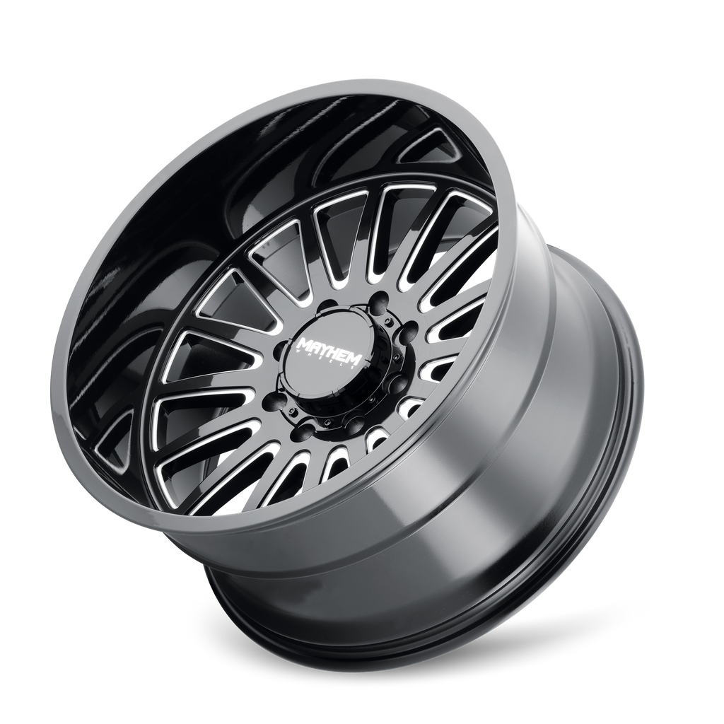 Mayhem WHEELS MAYHEM UTOPIA 8114 GLOSS BLACK MILLED 22X12 5-127 -44MM 71.5MM - 8114-22273BM - Mayhem