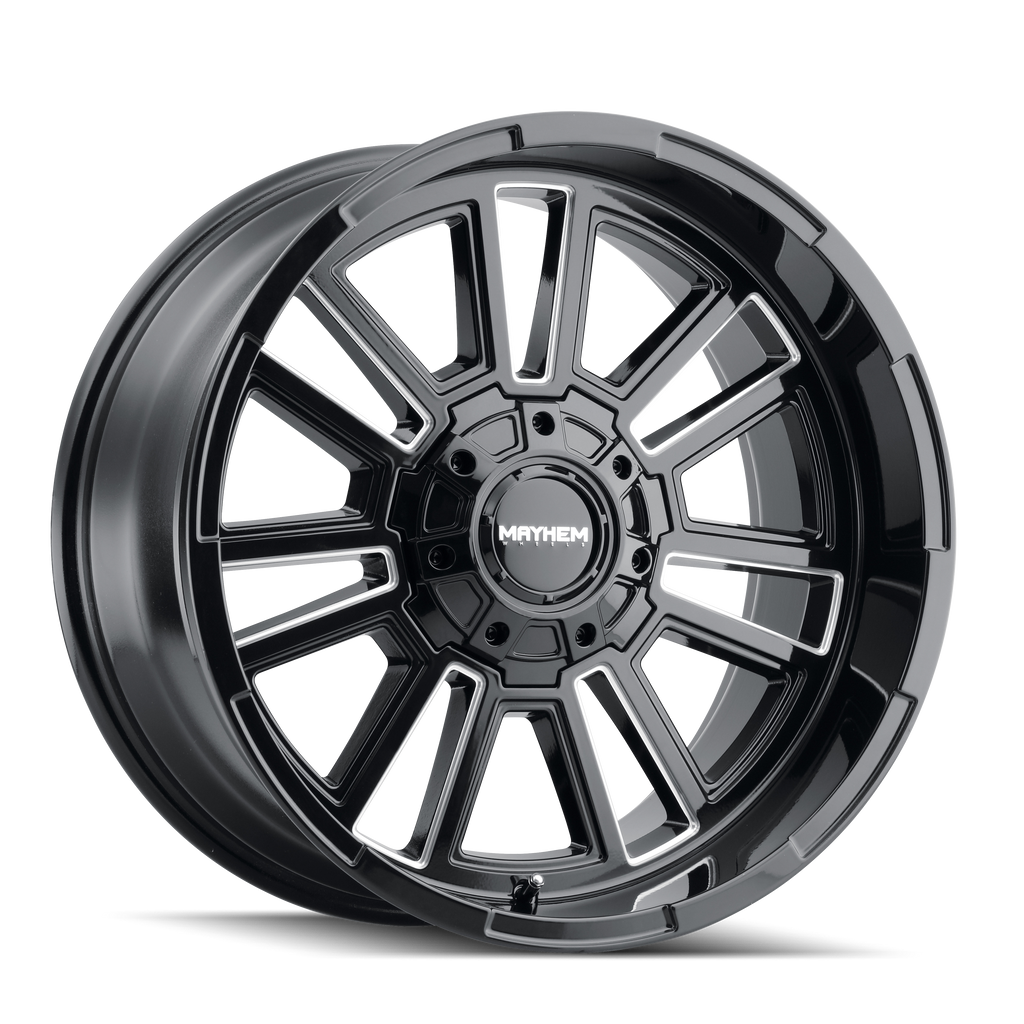 Mayhem WHEELS MAYHEM APOLLO 8115 GLOSS BLACK MILLED 20X9 6-135/6-139.7 0MM 106MM - 8115-2937BM - Mayhem