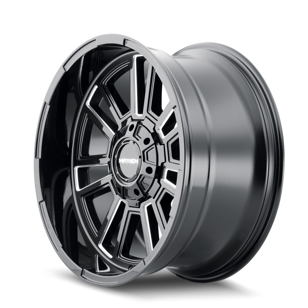 Mayhem WHEELS MAYHEM APOLLO 8115 GLOSS BLACK MILLED 20-9 8-170 18MM 125.2MM - 8115-2970BM18 - Mayhem