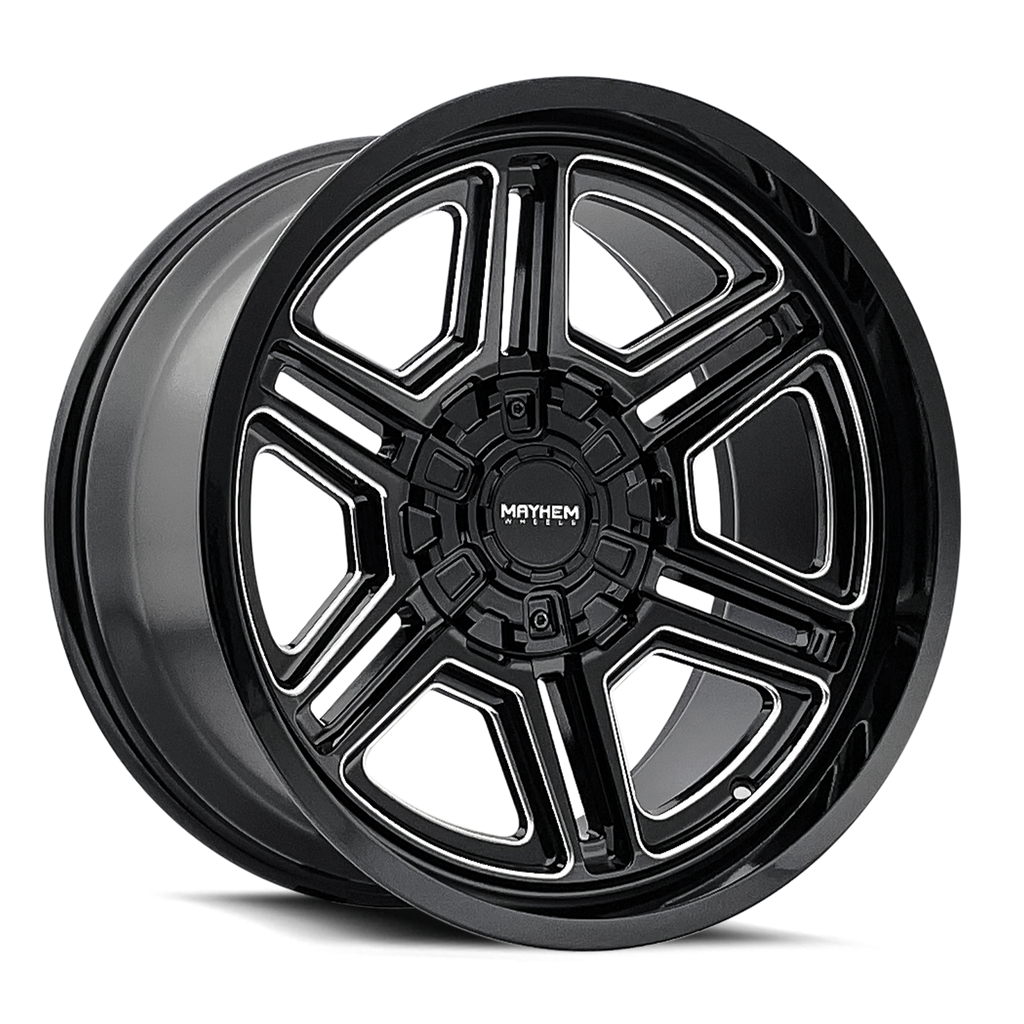 Mayhem WHEELS MAYHEM HERMOSA 8117 BLACK MILLED 20X12 6-135/6-139.7 -44MM 106MM - 8117-2237BM - Mayhem