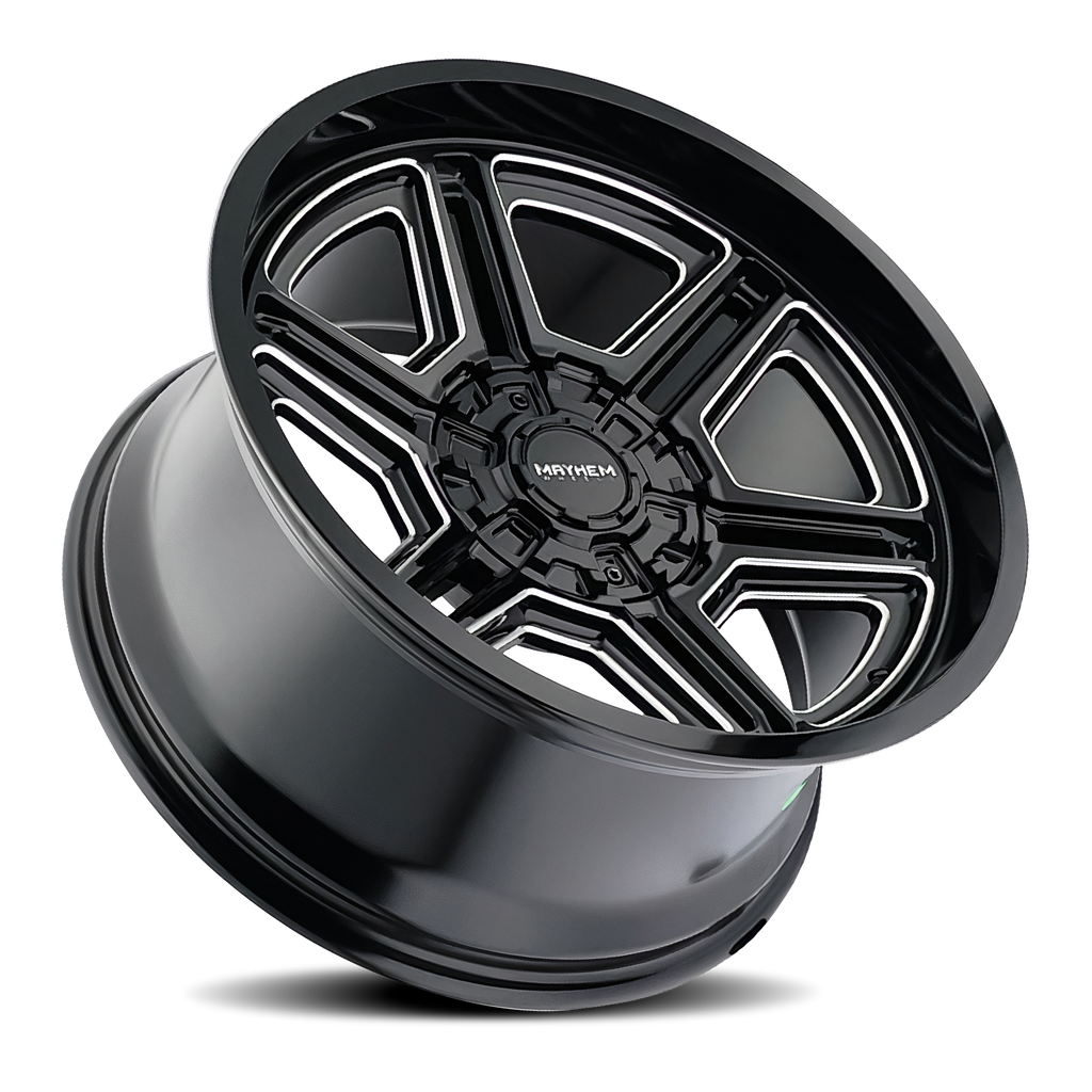 Mayhem WHEELS MAYHEM HERMOSA 8117 BLACK MILLED 20X12 6-135/6-139.7 -44MM 106MM - 8117-2237BM - Mayhem