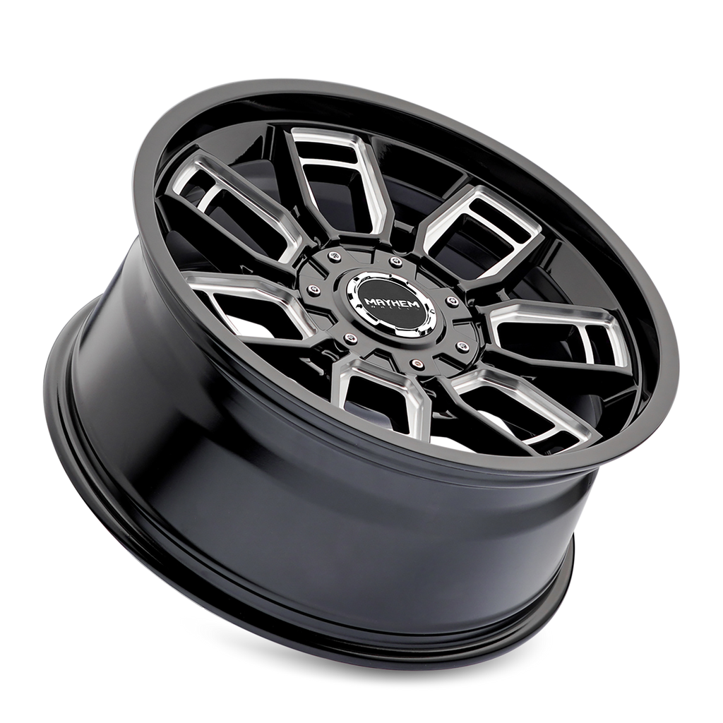 Mayhem WHEELS MAYHEM ORDINANCE 8118 GLOSS BLACK MILLED 20X9 6-135/6-139.7 0MM 106.1MM - 8118-2937BM - Mayhem