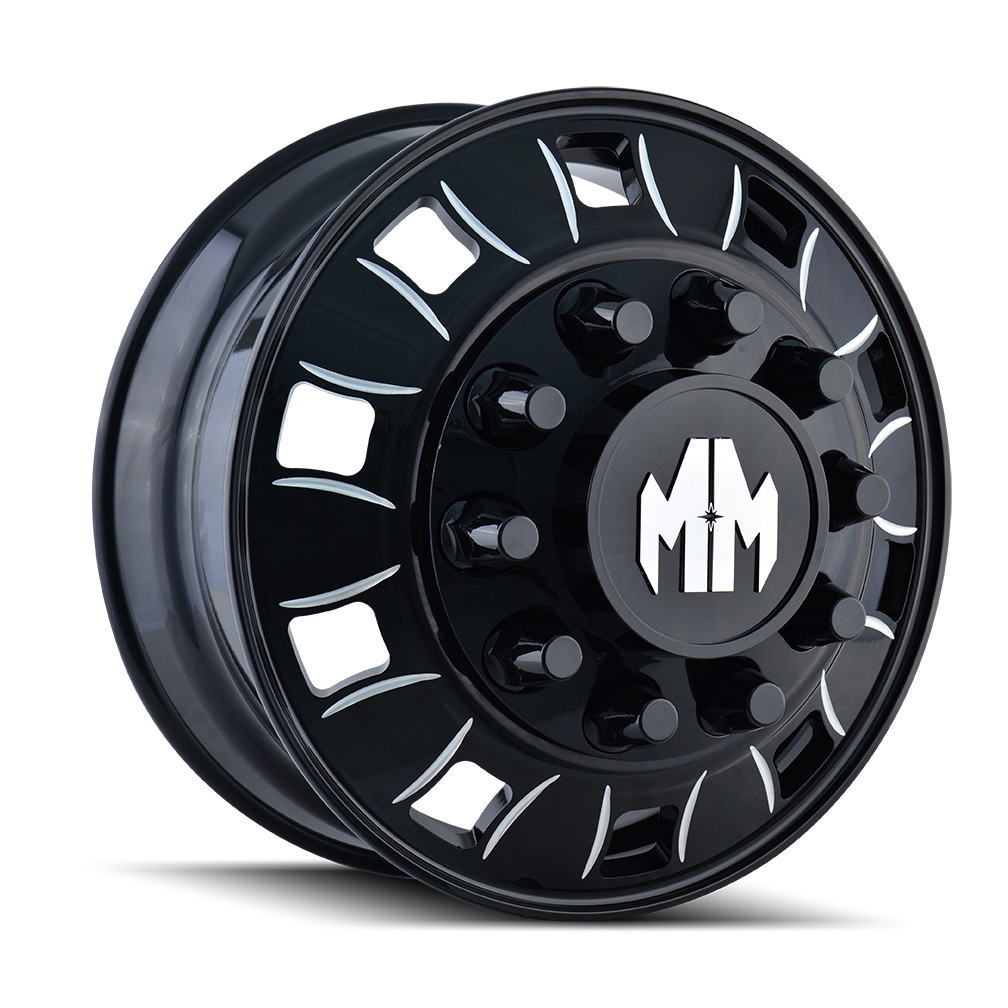 Mayhem WHEELS MAYHEM BIGRIG 8180 INNER MATTE BLACK 22.5X8.25 10-285.75 169MM 220.1MM - 8180-225810BI - Mayhem